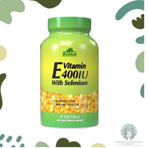 Capsulas Vitamina E 400UI con Selenio 90 unidades ALFA VITAMINS - Imagen principal