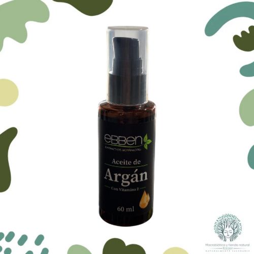 Gotas Aceite de Argan con vitamina E 60ml EBBEN - Imagen principal