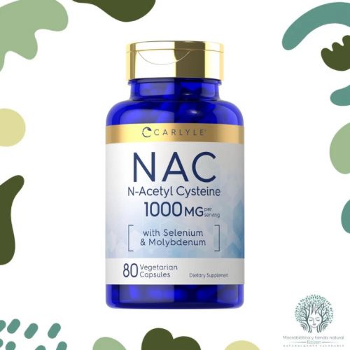 Capsulas NAC N-acetil ciste&iacute;na 80 unidades CARLYLE - Imagen principal