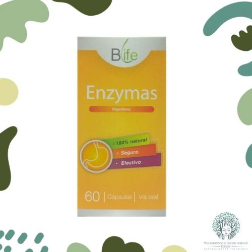 Capsulas Enzimas Digestivas 60 unidades BLIFE 