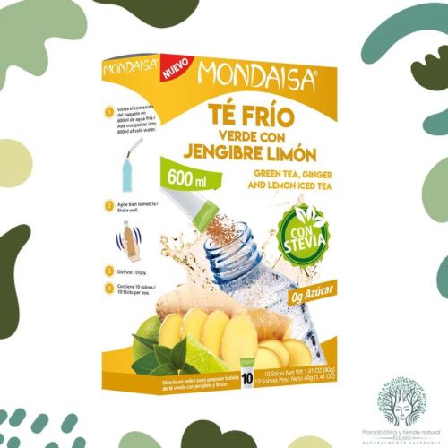 Te verde Frio con Jengibre 10 sticks MONDAISA - Imagen principal