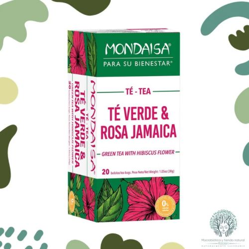 Te Verde con Rosa de  Jamaica 20 unidades MONDAISA - Imagen principal