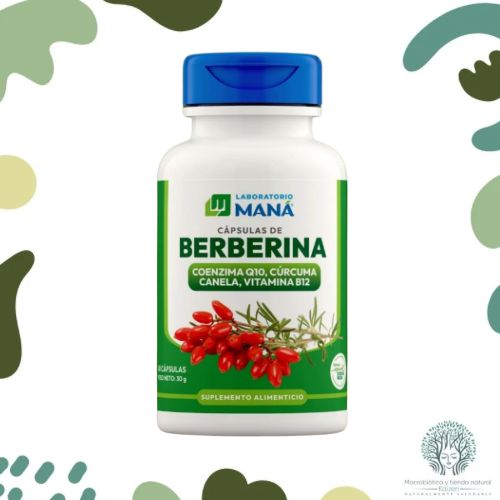Capsulas de Berberina 60 unidades MANA - Imagen principal