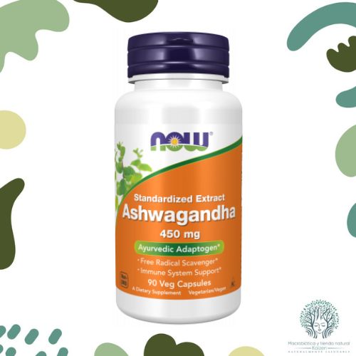Capsulas ashwagandha  450mg 90 unidades NOW