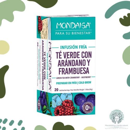 Te Verde con Ar&aacute;ndano y Frambuesa 20 unidades MONDAISA - Imagen principal