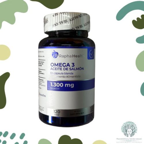 Capsulas Omega 3 120 unidades 1300mg  RAPHA HEALTH