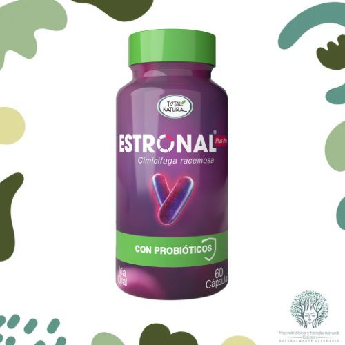 Capsulas Estronal con Probi&oacute;ticos 60 unidades TOTAL NATURAL