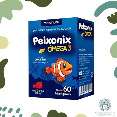 Capsulas Masticable Omega 3 Peixonix  60 unidades MAXINUTRI