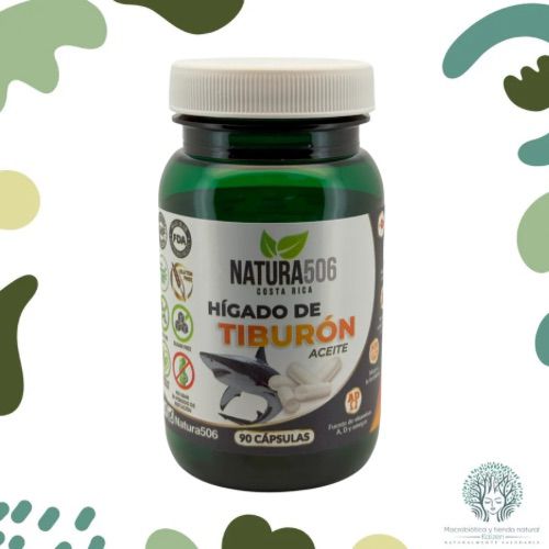 Capsulas Aceite H&iacute;gado de Tibur&oacute;n 90 unidades NATURA506 - Imagen principal