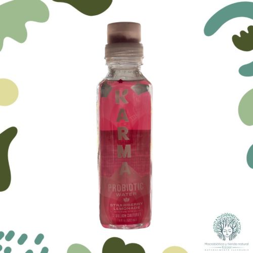 Agua con Probi&oacute;ticos sabor Limonada de Fresa 532ml KARMA 