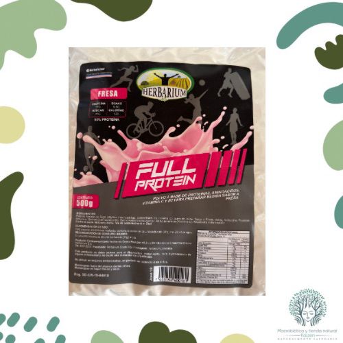 Prote&iacute;na Full Bolsa Fresa 500g HERBARIUM