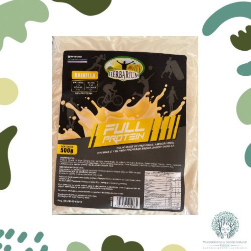 Prote&iacute;na Full Bolsa Vainilla 500G HERBARIUM