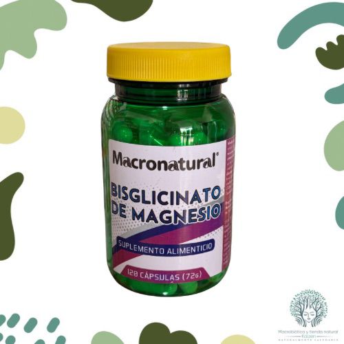 Capsulas Bisglicinato de Magnesio 120 unidades MACRONATURAL - Imagen principal