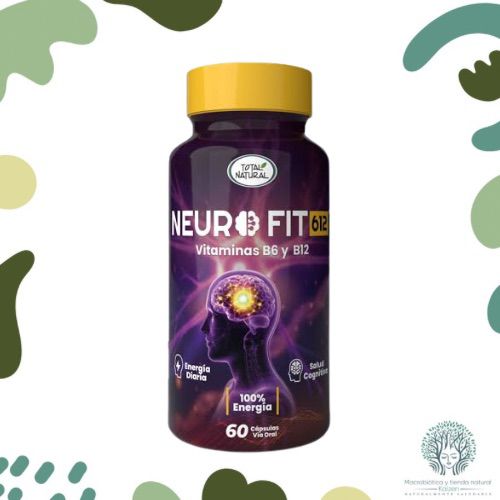 Capsulas Neuro Fit vitamina B12 y B6 60 unidades TOTAL NATURAL - Imagen principal