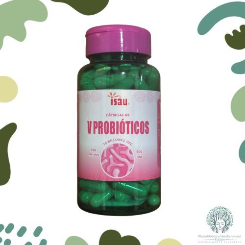 Capsulas V Probi&oacute;ticos Lactobacillus 100 unidades ISAU