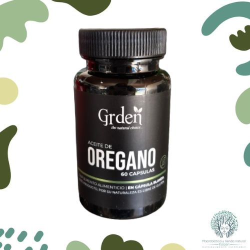 Capsulas de Aceite de Or&eacute;gano 60 unidades GRDEN