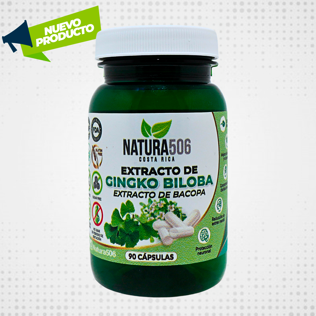 Capsulas Ginkgo Biloba con Bacopa 60 unidades NATURA506