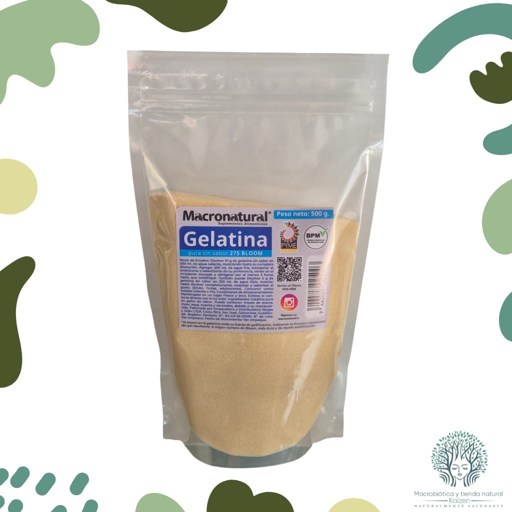 Gelatina sin Sabor 500g MACRONATURAL - Imagen principal