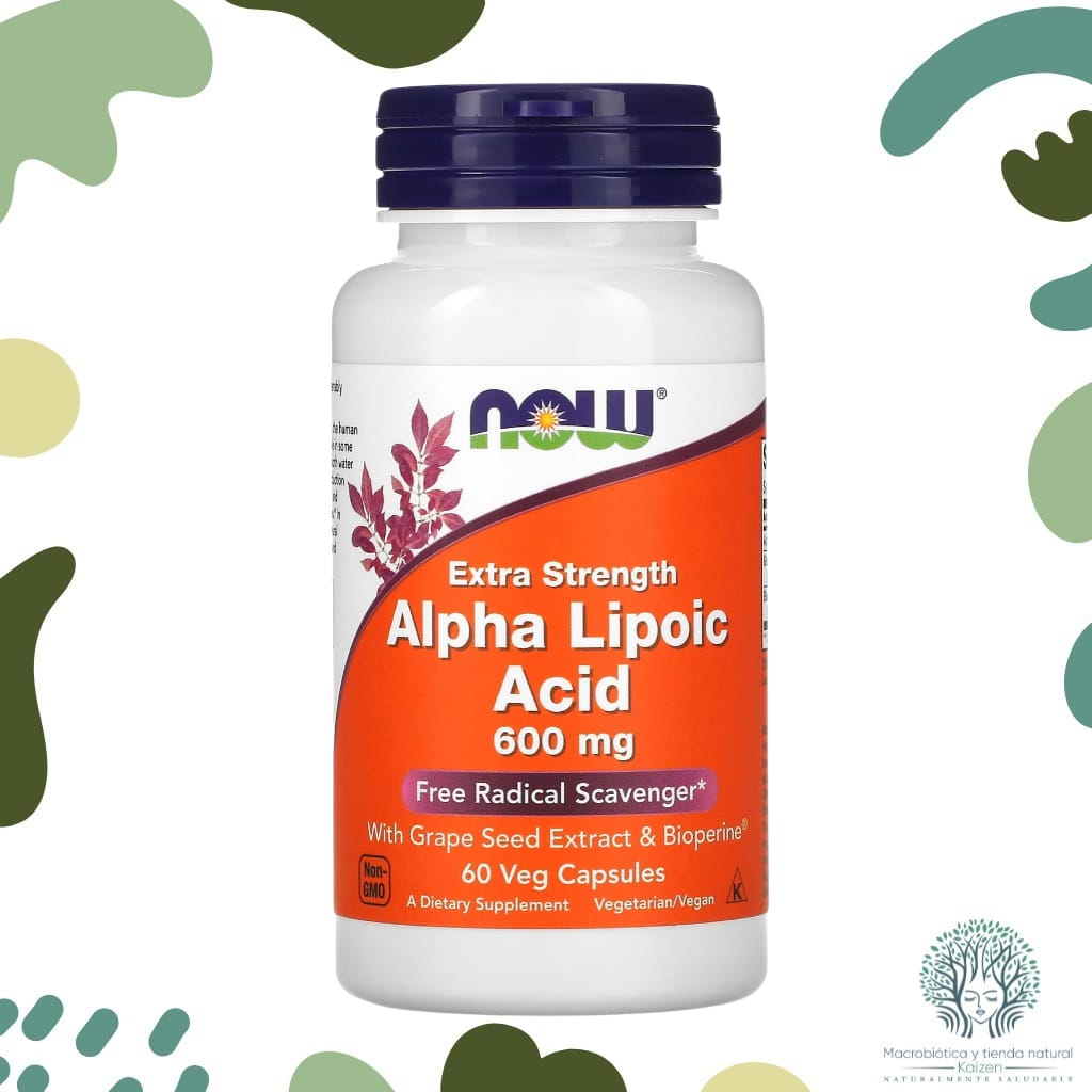 Capsulas &aacute;cido alfa lipoico 60 unidades NOW - Imagen principal