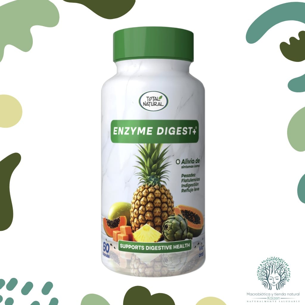 Capsulas Enzimas Digestivas PLUS 60 unidades TOTAL NATURAL
