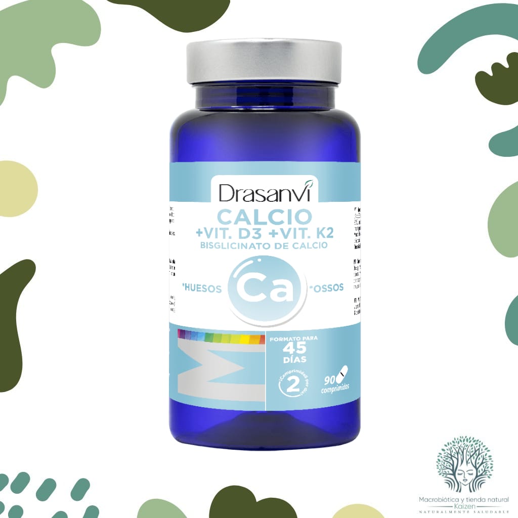 Capsulas Calcio Marino  Vitamina D3  Vitamina K2 90 comprimidos DRASANVI - Imagen principal