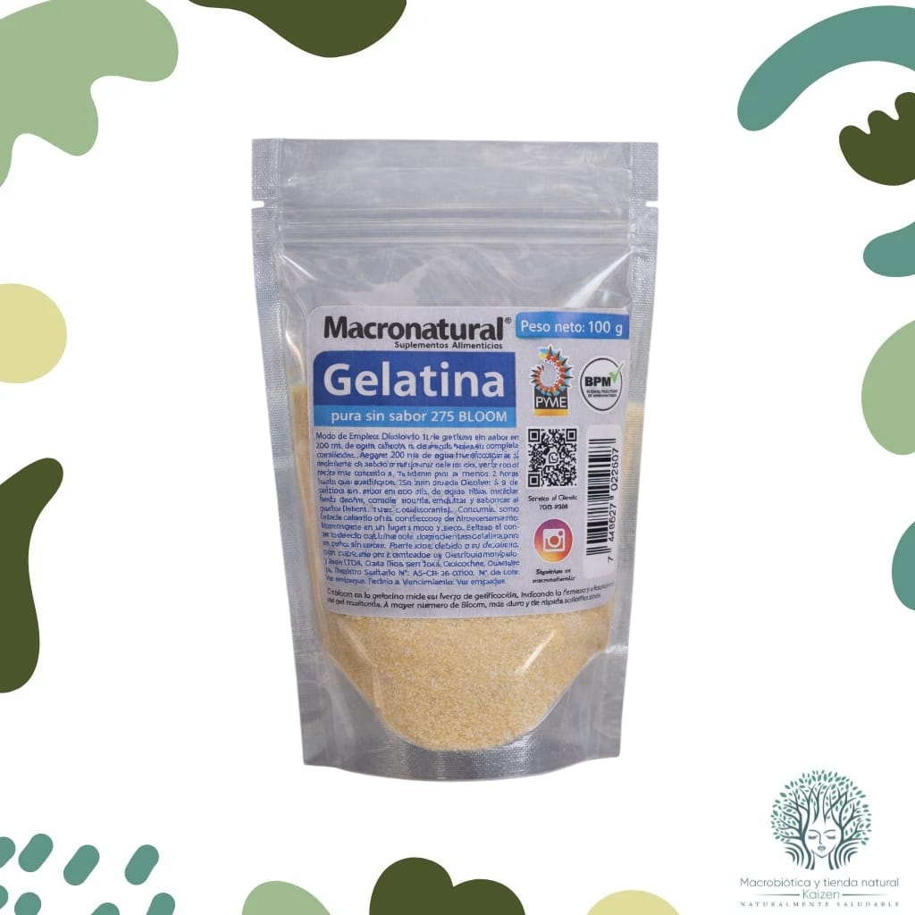 Gelatina sin Sabor 100g MACRONATURAL - Imagen principal