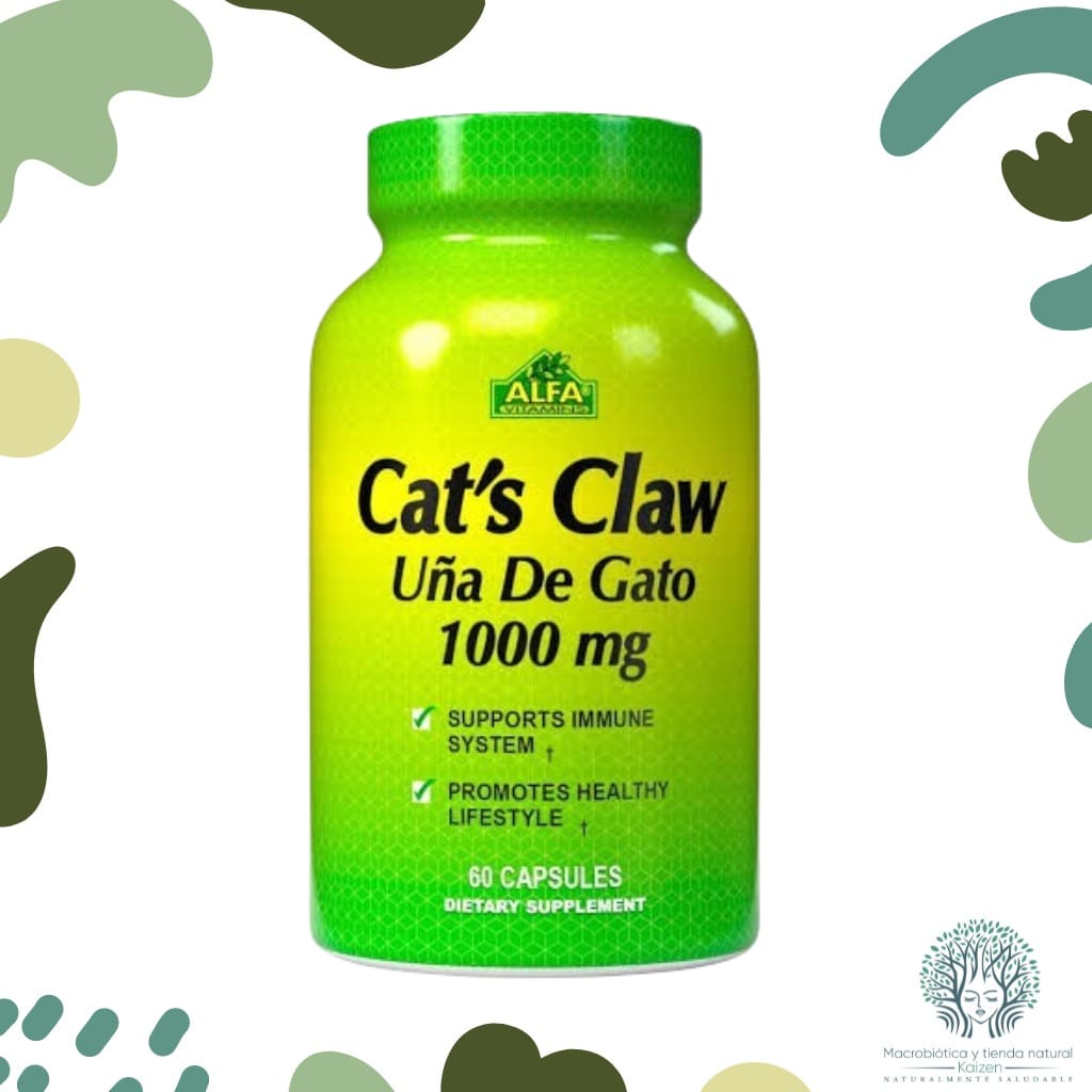 Capsulas U&ntilde;a de Gato Defensas 1000mg 60 unidades ALFA VITAMINS - Imagen principal